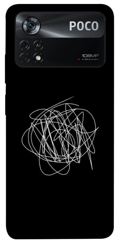 Чохол itsPrint Scribble для Xiaomi Poco X4 Pro 5G, black, купити оптом з доставкою
