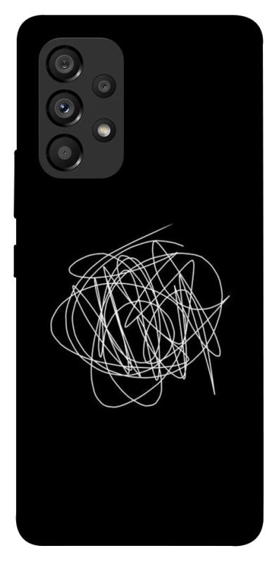 Чохол itsPrint Scribble для Samsung Galaxy A53 5G, black, купити оптом з доставкою