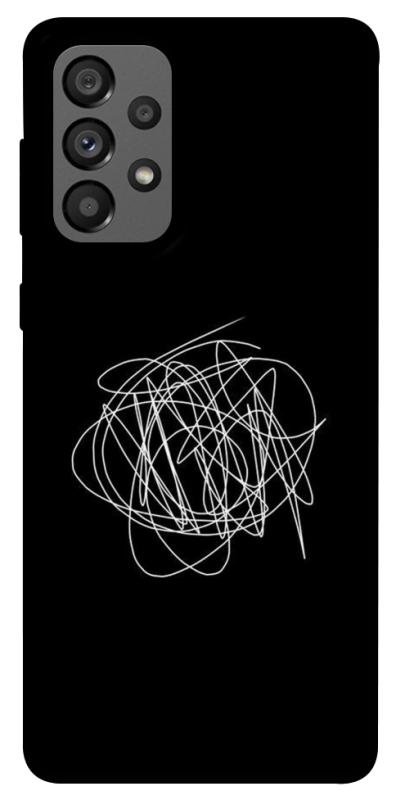 Чохол itsPrint Scribble для Samsung Galaxy A73 5G, black, купити оптом з доставкою