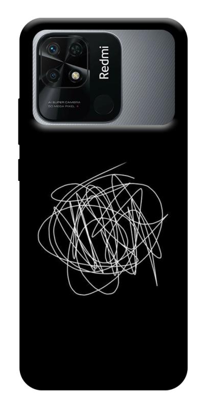 Чохол itsPrint Scribble для Xiaomi Redmi 10C, black, купити оптом з доставкою