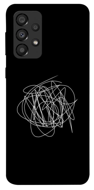 Чехол itsPrint Scribble для Samsung Galaxy A33 5G, black, купить оптом с доставкой