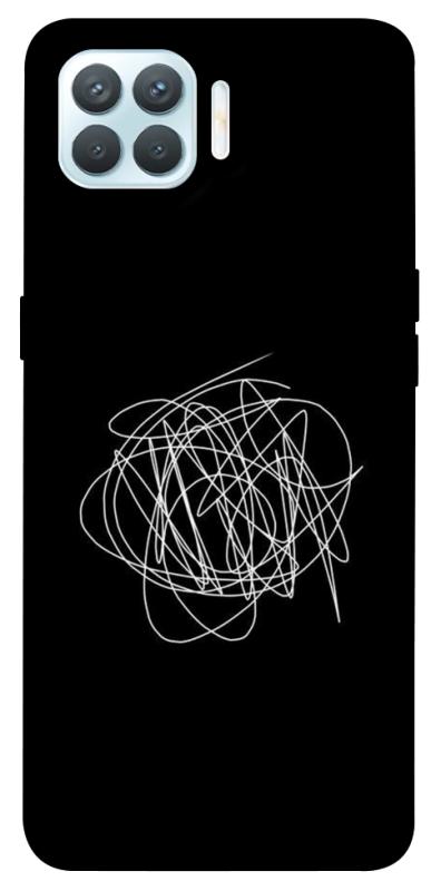 Чехол itsPrint Scribble для Oppo F17 Pro, black, купить оптом с доставкой
