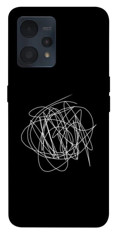 Чохол itsPrint Scribble для Realme 9 4G / 9 Pro+, black, купити оптом з доставкою