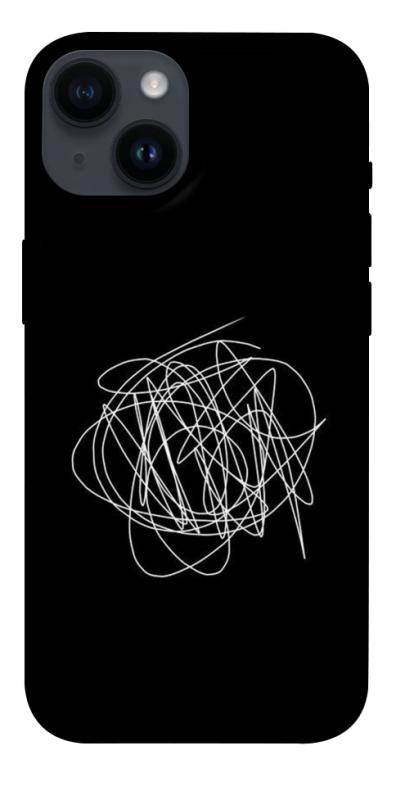 Чохол itsPrint Scribble для Apple iPhone 14 (6.1"), black, купити оптом з доставкою