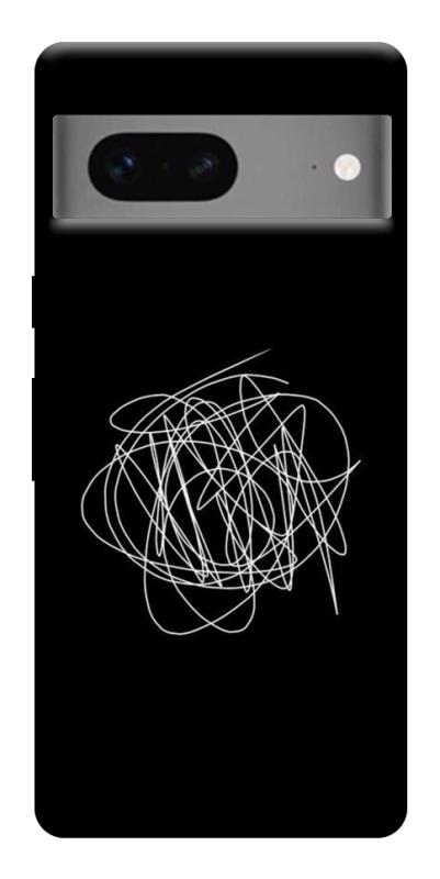 Чохол itsPrint Scribble для Google Pixel 7, black, купити оптом з доставкою