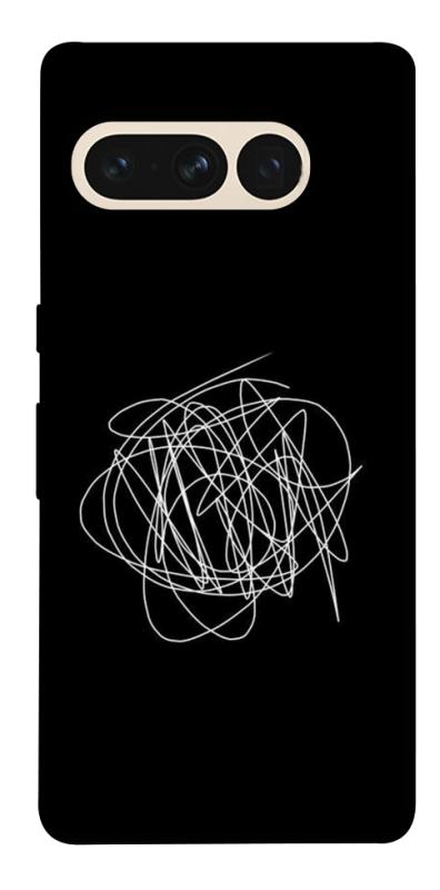 Чохол itsPrint Scribble для Google Pixel 7 Pro, black, купити оптом з доставкою