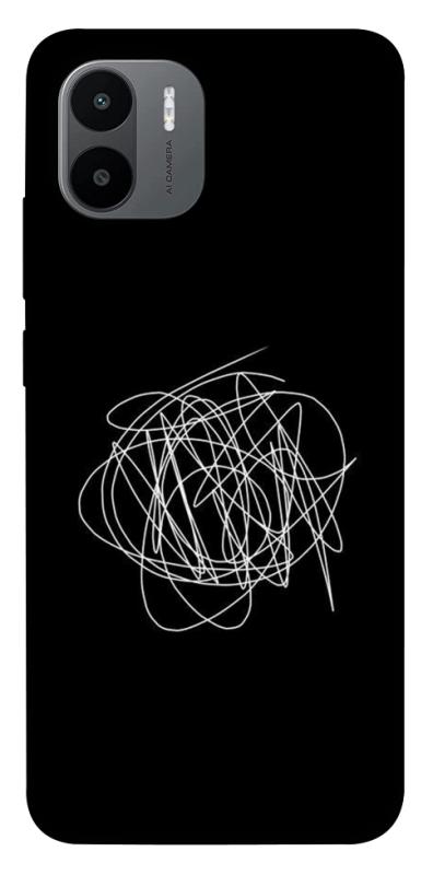 Чехол itsPrint Scribble для Xiaomi Redmi A1 / A2, black, купить оптом с доставкой