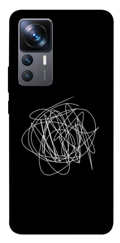 Чохол itsPrint Scribble для Xiaomi 12T / 12T Pro, black, купити оптом з доставкою