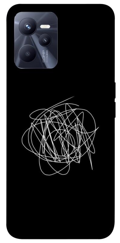 Чохол itsPrint Scribble для Realme C35, black, купити оптом з доставкою