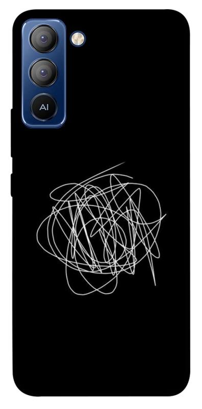 Чехол itsPrint Scribble для TECNO Pop 5 LTE, black, купить оптом с доставкой