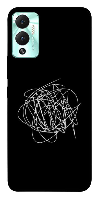 Чохол itsPrint Scribble для Infinix Hot 12 Play, black, купити оптом з доставкою