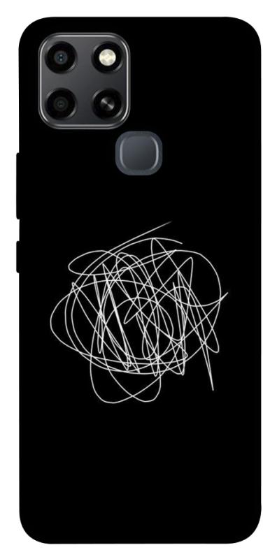 Чохол itsPrint Scribble для Infinix Smart 6, black, купити оптом з доставкою