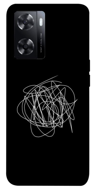 Чехол itsPrint Scribble для Oppo A57s, black, купить оптом с доставкой