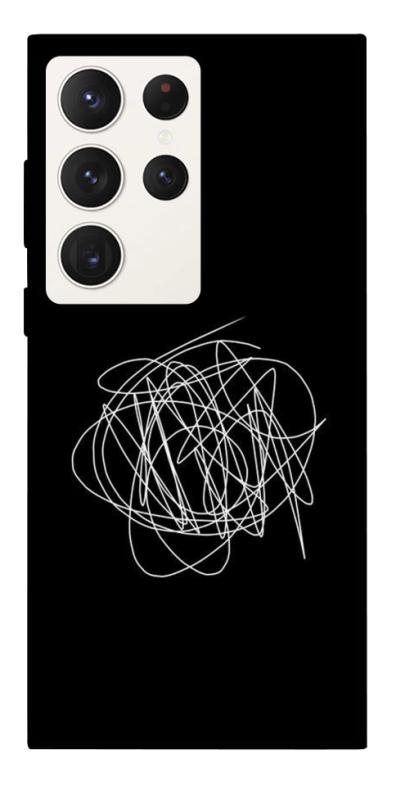 Чохол itsPrint Scribble для Samsung Galaxy S23 Ultra, black, купити оптом з доставкою