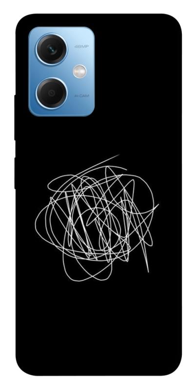 Чохол itsPrint Scribble для Xiaomi Redmi Note 12 5G, black, купити оптом з доставкою