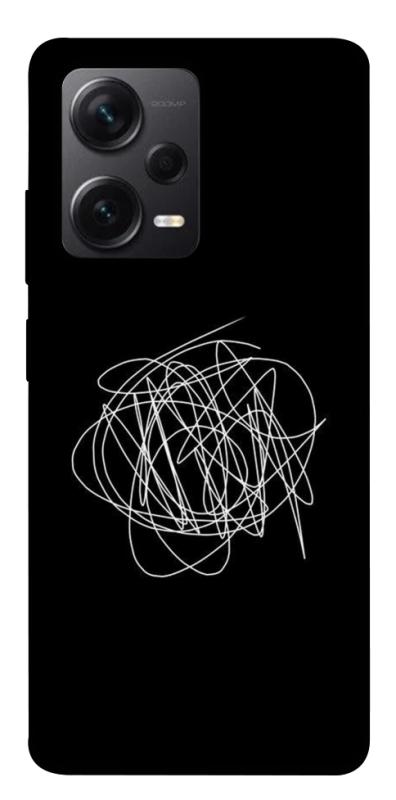 Чохол itsPrint Scribble для Xiaomi Redmi Note 12 Pro+ 5G, black, купити оптом з доставкою