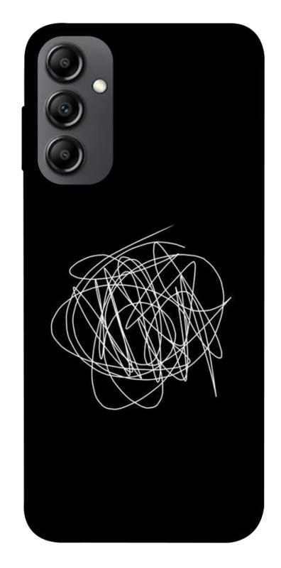 Чехол itsPrint Scribble для Samsung Galaxy A14 4G/5G, black, купить оптом с доставкой