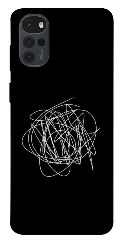 Чохол itsPrint Scribble для Motorola Moto G22, black, купити оптом з доставкою