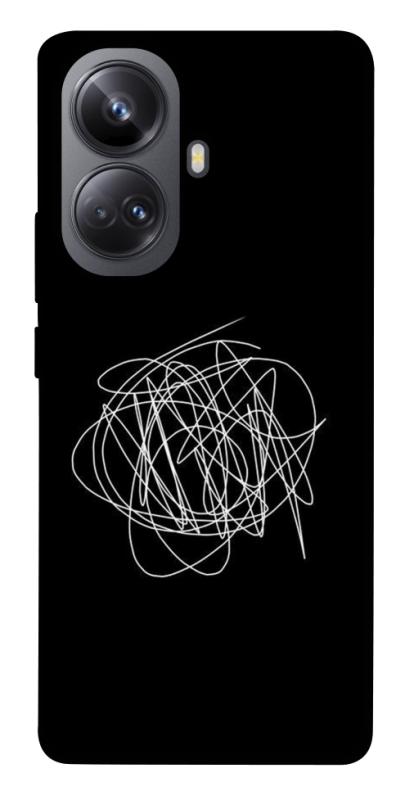 Чохол itsPrint Scribble для Realme 10 Pro+, black, купити оптом з доставкою