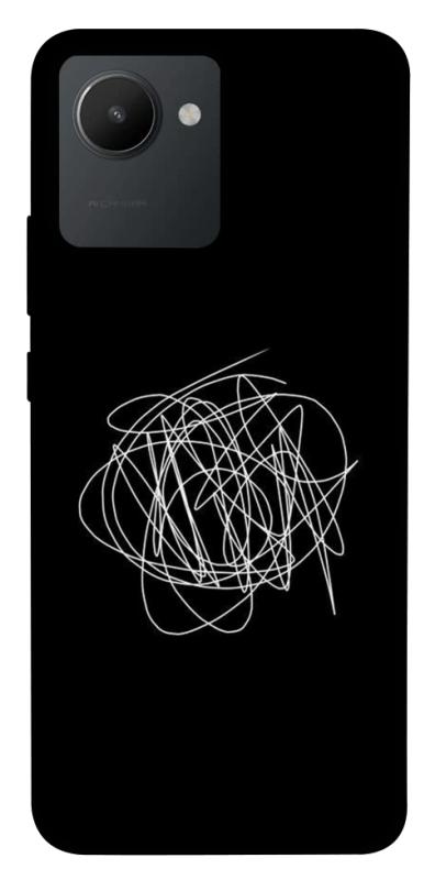 Чохол itsPrint Scribble для Realme C30s, black, купити оптом з доставкою