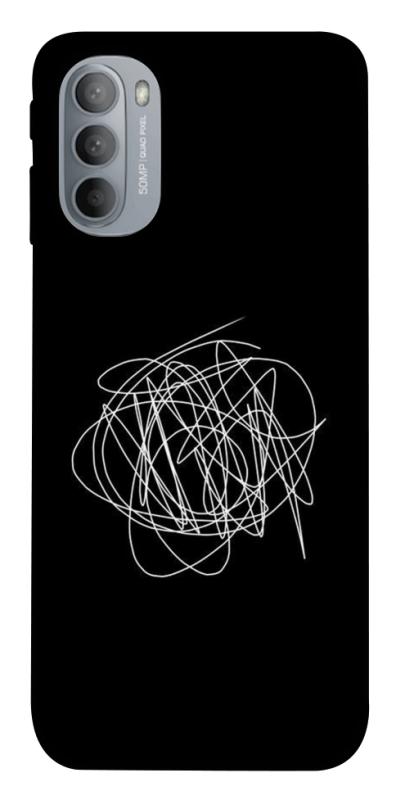 Чохол itsPrint Scribble для Motorola Moto G31, black, купити оптом з доставкою