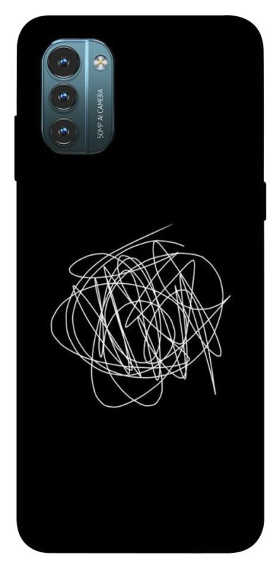 Чохол itsPrint Scribble для Nokia G21, black, купити оптом з доставкою