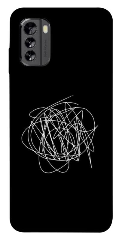 Чохол itsPrint Scribble для Nokia G60, black, купити оптом з доставкою