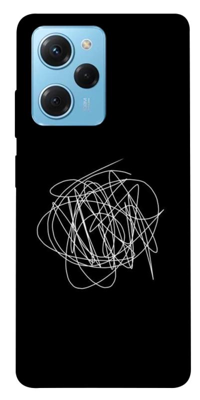 Чехол itsPrint Scribble для Xiaomi Poco X5 Pro 5G, black, купить оптом с доставкой