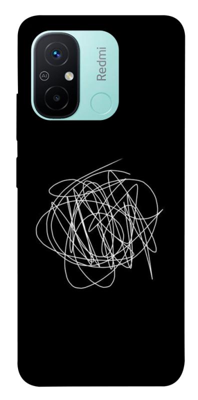 Чохол itsPrint Scribble для Xiaomi Redmi 12C, black, купити оптом з доставкою