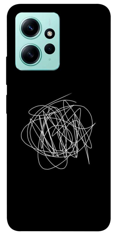 Чохол itsPrint Scribble для Xiaomi Redmi Note 12 4G, black, купити оптом з доставкою