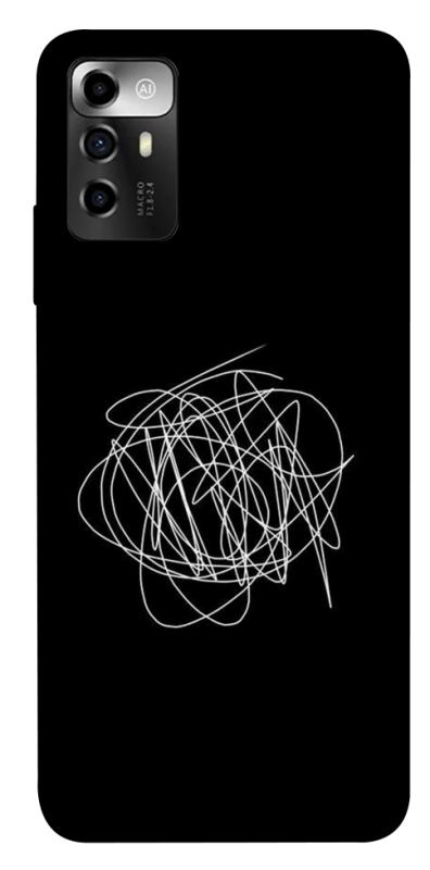 Чохол itsPrint Scribble для ZTE Blade A72, black, купити оптом з доставкою
