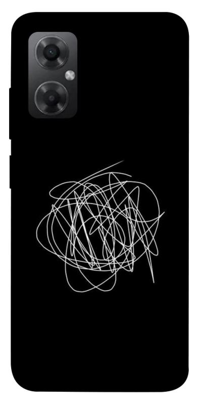 Чохол itsPrint Scribble для Xiaomi Redmi Note 11R, black, купити оптом з доставкою