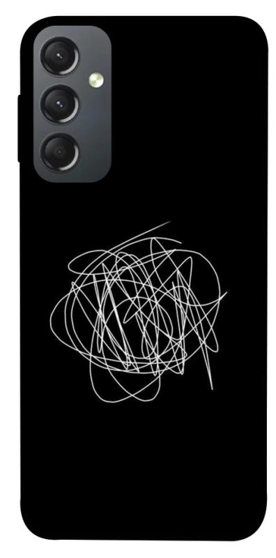 Чохол itsPrint Scribble для Samsung Galaxy A24 4G, black, купити оптом з доставкою