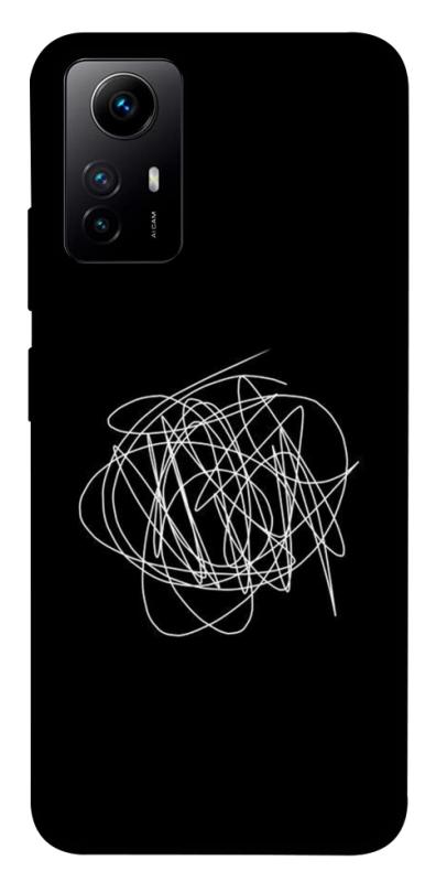 Чохол itsPrint Scribble для Xiaomi Redmi Note 12S, black, купити оптом з доставкою