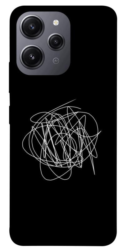Чохол itsPrint Scribble для Xiaomi Redmi 12, black, купити оптом з доставкою