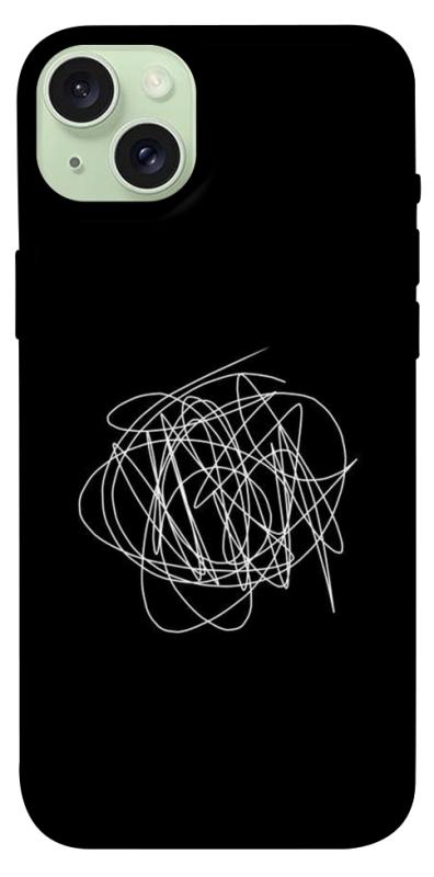 Чохол itsPrint Scribble для Apple iPhone 15 Plus (6.7"), black, купити оптом з доставкою