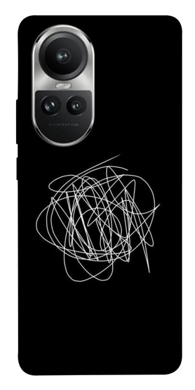 Чохол itsPrint Scribble для Oppo Reno 10, black, купити оптом з доставкою