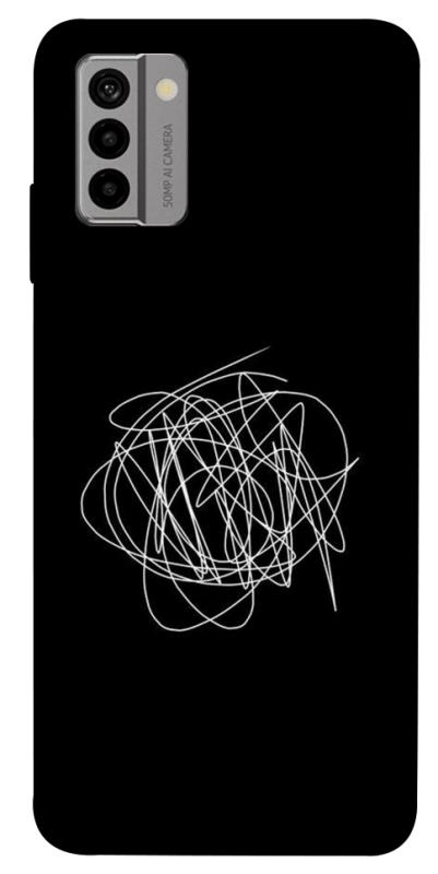 Чохол itsPrint Scribble для Nokia G22, black, купити оптом з доставкою