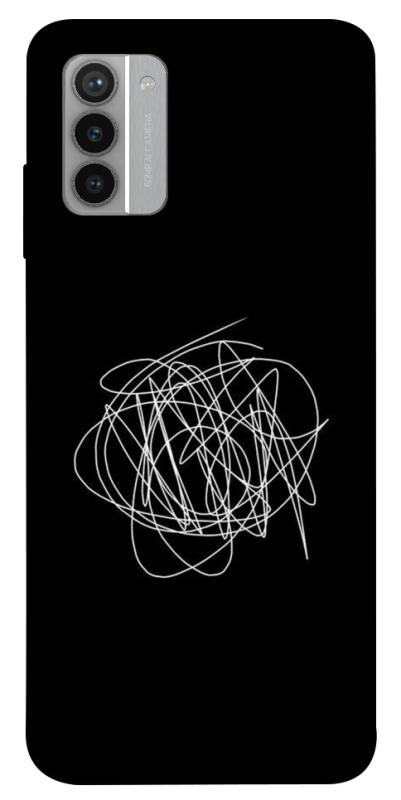 Чехол itsPrint Scribble для Nokia G42, black, купить оптом с доставкой