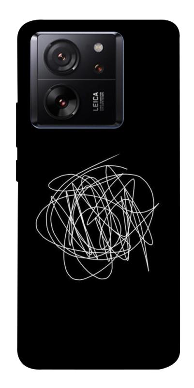 Чохол itsPrint Scribble для Xiaomi 13T, black, купити оптом з доставкою