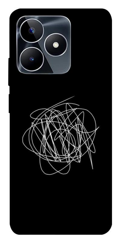 Чохол itsPrint Scribble для Realme C53, black, купити оптом з доставкою