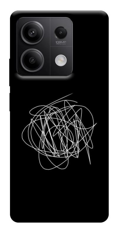 Чохол itsPrint Scribble для Xiaomi Redmi Note 13 5G, black, купити оптом з доставкою