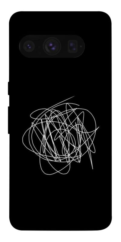 Чехол itsPrint Scribble для Google Pixel 8 Pro, black, купить оптом с доставкой