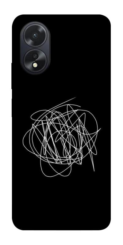 Чохол itsPrint Scribble для Oppo A38, black, купити оптом з доставкою
