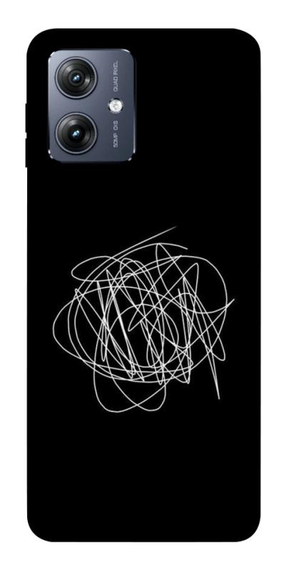 Чохол itsPrint Scribble для Motorola Moto G54, black, купити оптом з доставкою