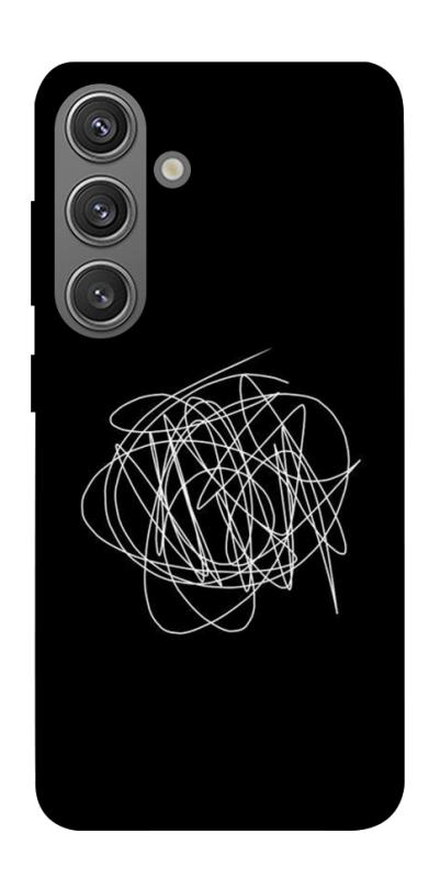 Чохол itsPrint Scribble для Samsung Galaxy S24+, black, купити оптом з доставкою
