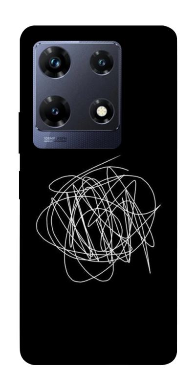 Чохол itsPrint Scribble для Infinix Note 30 Pro, black, купити оптом з доставкою