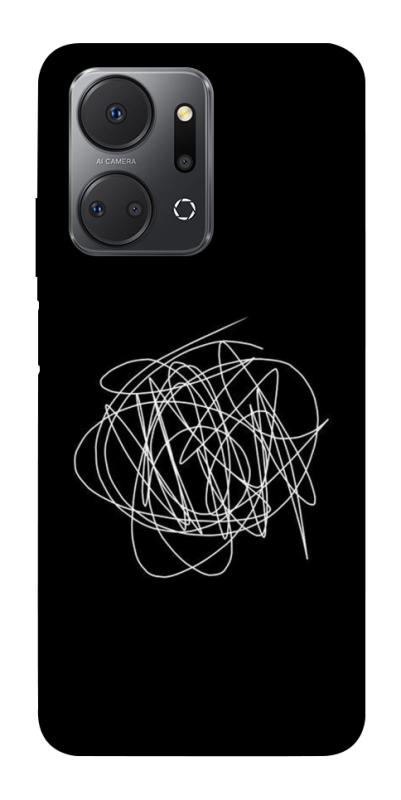 Чохол itsPrint Scribble для Huawei Honor X7a, black, купити оптом з доставкою