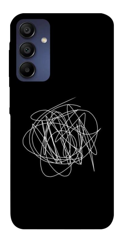 Чохол itsPrint Scribble для Samsung Galaxy A15 4G/5G, black, купити оптом з доставкою