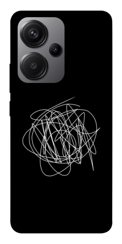 Чохол itsPrint Scribble для Xiaomi Redmi Note 13 Pro+, black, купити оптом з доставкою